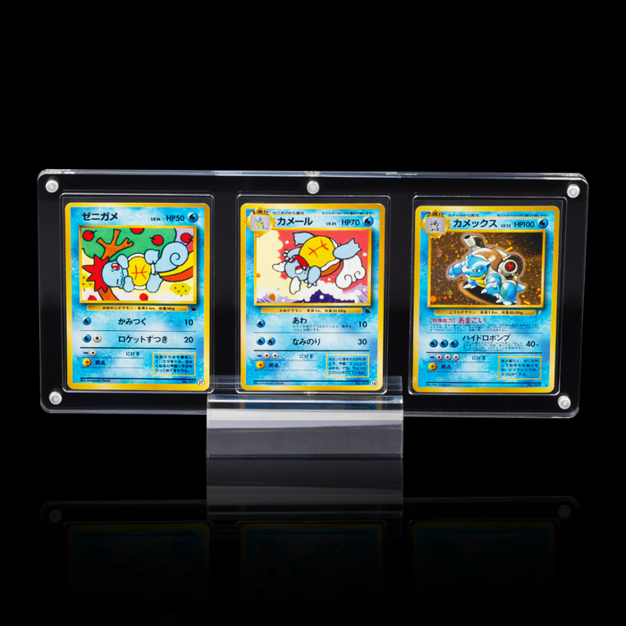 Triple Pokémon Card Display Case