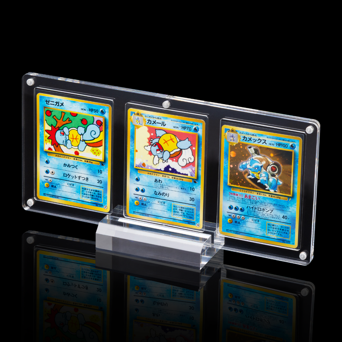 Triple Pokémon Card Display Case