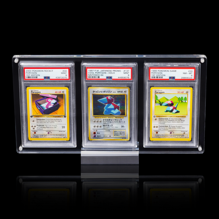 Triple PSA Graded Card Acrylic Case