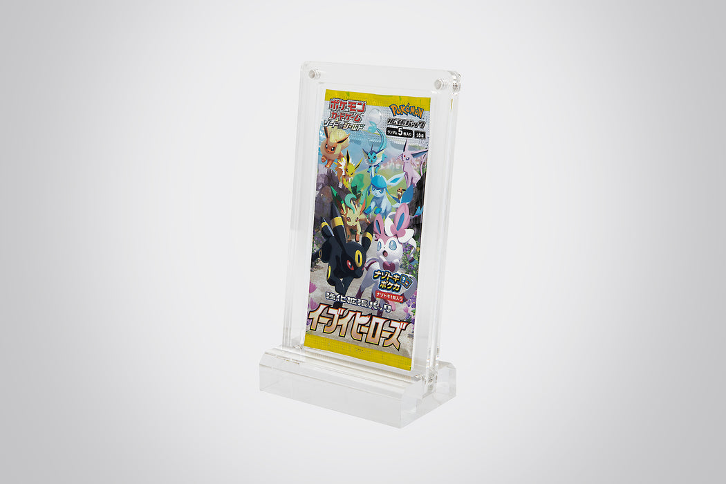 Single Long Crimp Pokémon Booster Pack Acrylic Case