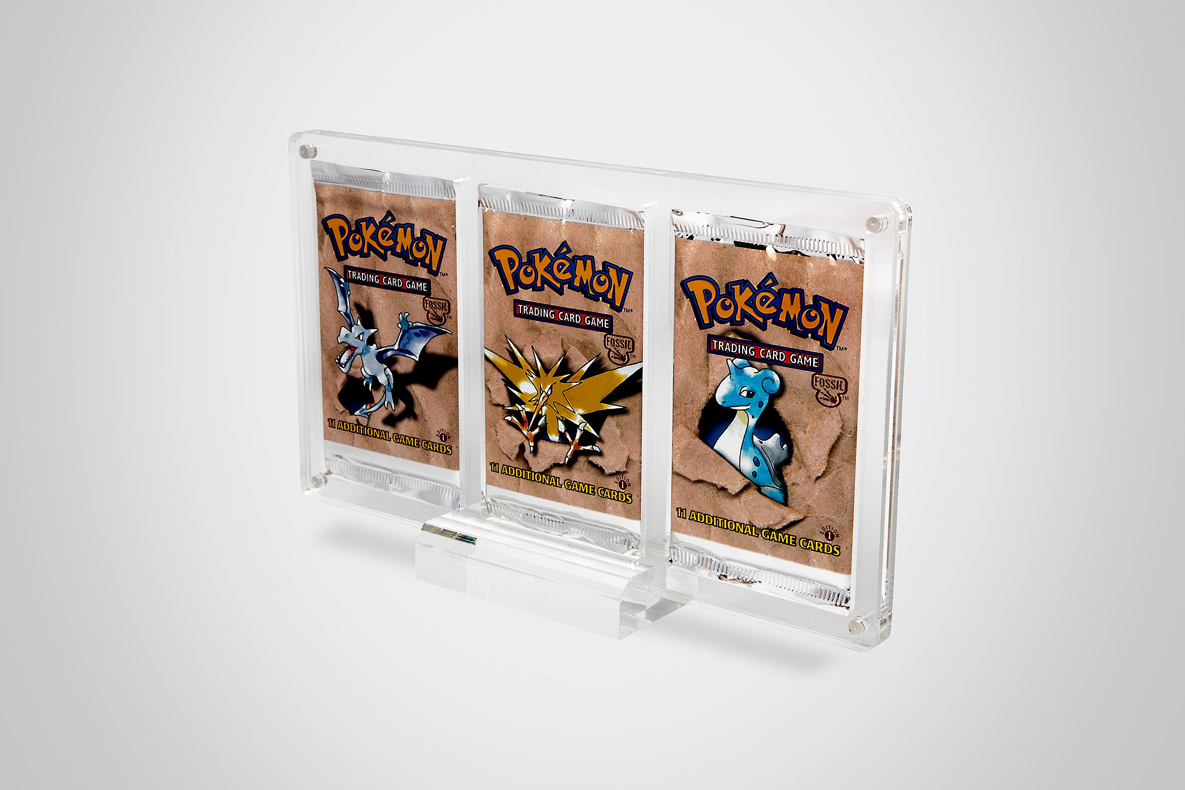 Triple Pokémon Booster Pack Display Case