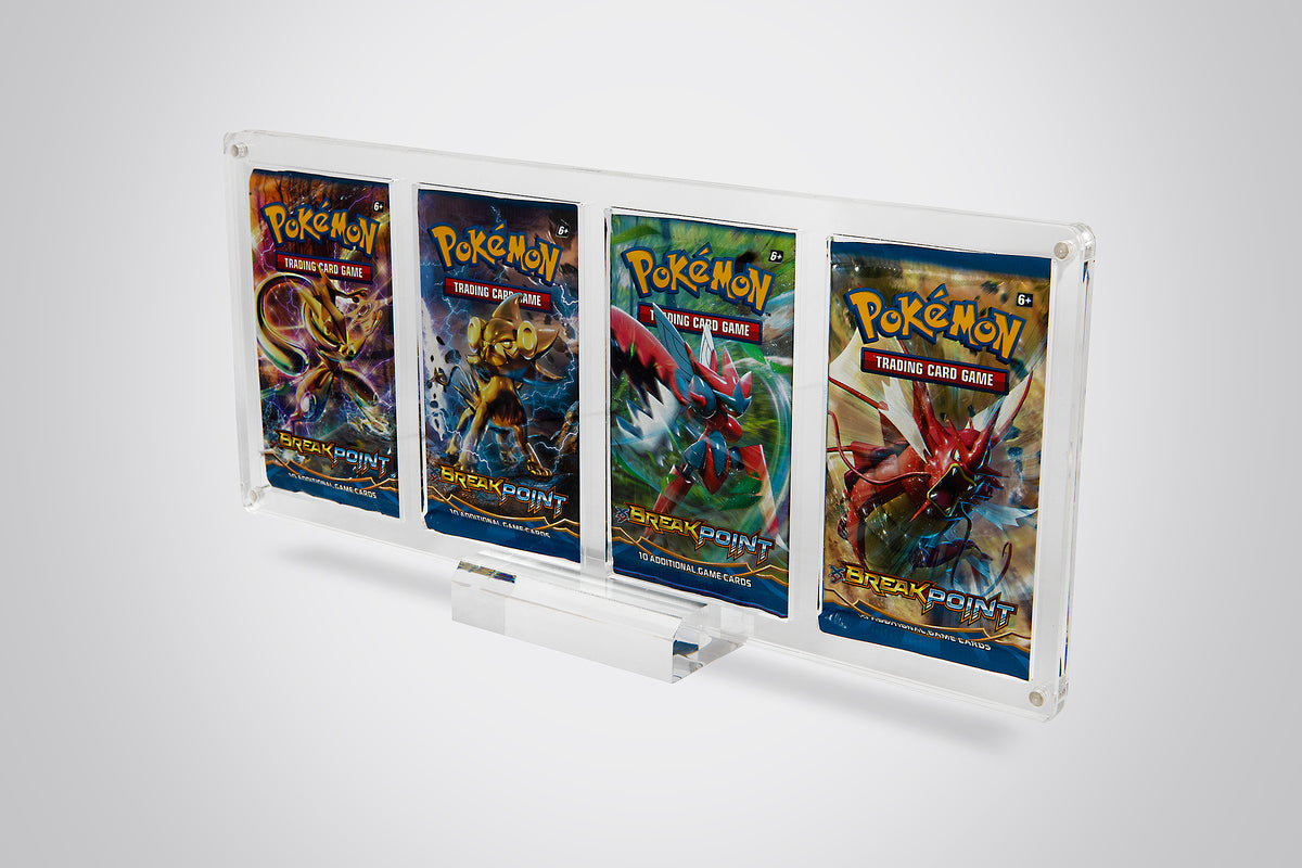 Case Pack Examples Display Quadruple Pokémon Booster Pack Display Case — ACRYSHIELD