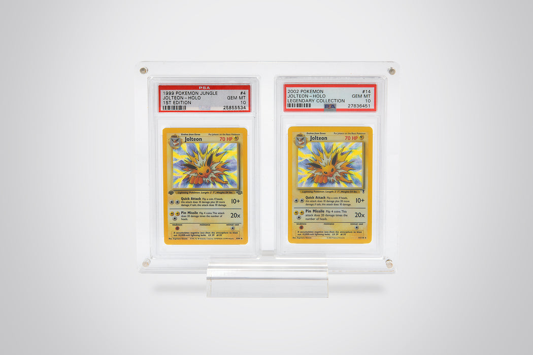 Double PSA Graded Card Acrylic Case